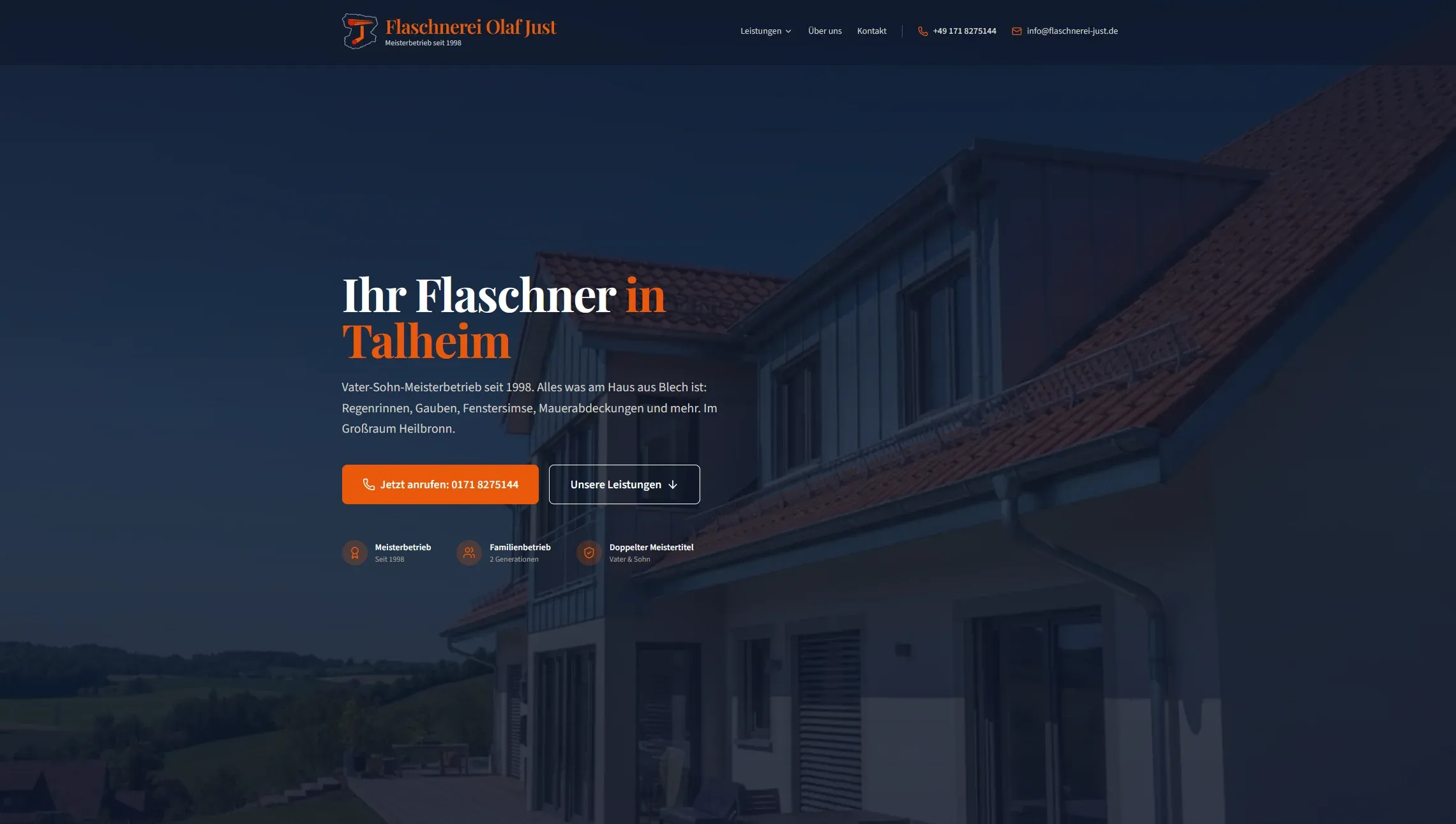 Flaschnerei Olaf Just – Startseite